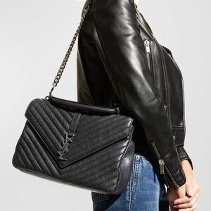 Saint Laurent Large Flap YSL Shoulder Bag